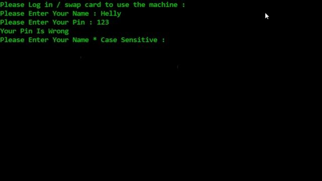 ATM Simulation смотреть онлайн