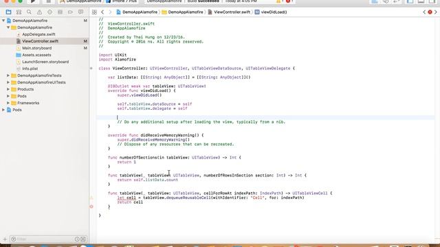 iOS: REST API Calls With Alamofire 4.0 using Xcode 8.1 and Swift 3.0.1 смотреть онлайн