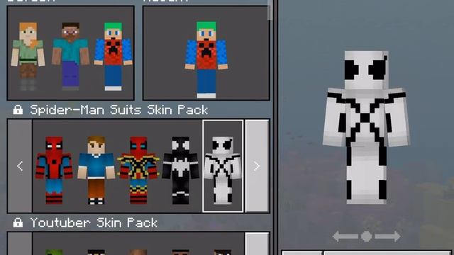 minecraft pocket edition spider-man suits skin pack смотреть онлайн