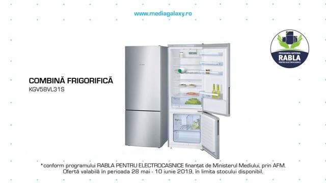 Combina frigorifica BOSCH KGV58VL31S - MediaGalaxy.ro смотреть онлайн