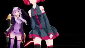 Танец вокалоидов Тето Касане , Юзуки Юкари , Мику Хатсуне, Ai  и Неру Акиты