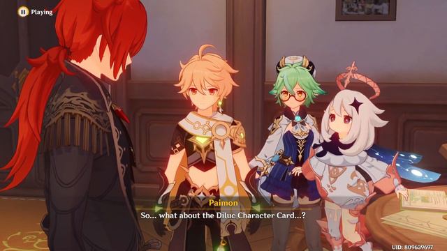 Diona explained to Diluc: Definetly not Kaeya! Japanese Voice English Subtitle - Genshin Impact смотреть онлайн