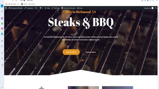 How to Make a Restaurant Website in 5 minutes - Wordpress Website Free without coding for Beginners смотреть онлайн