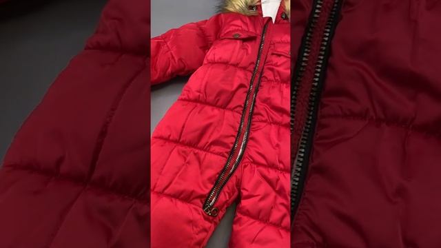 Зимние однотонные комбинезоны утеплитель 350г/м2 от 68 до 86 см