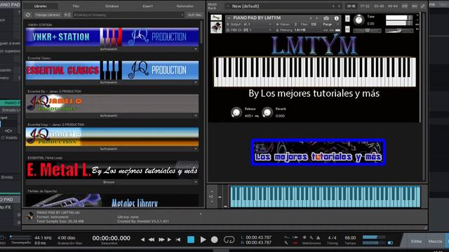 PIANO PAD Virtual Musical instrument 🎼🎹SAMPLES KONTAKT 5, KONTAKT 6, KONTAKT 7 - BY LMTYM🔥💯 смотреть онлайн