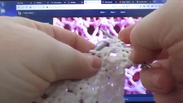 Узор-сеточка ''Анютины глазки''. смотреть онлайн