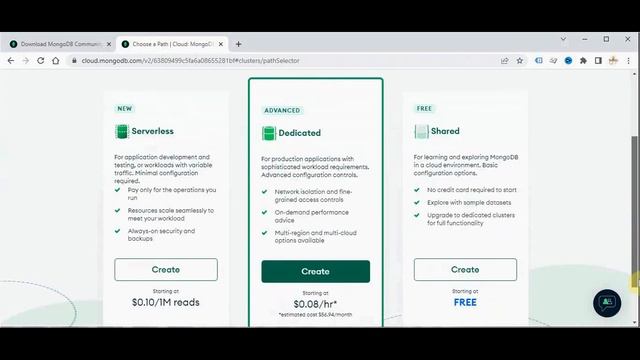 Install MongoDB in Windows and setup MongoDB Atlas смотреть онлайн