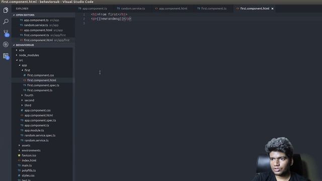 Angular 4 - Sharing data with behavior subjects смотреть онлайн