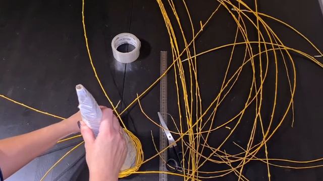 Заготовка из лозы для плетеной Елочки. смотреть онлайн