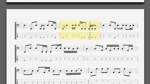 Metallica Turn The Page bass guitar tablature смотреть онлайн