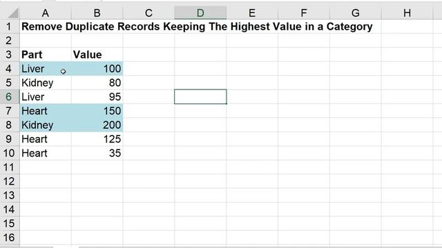 Remove Duplicate Records Based on Highest Value Condition in MS Excel смотреть онлайн
