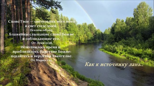 Как к источнику лань..