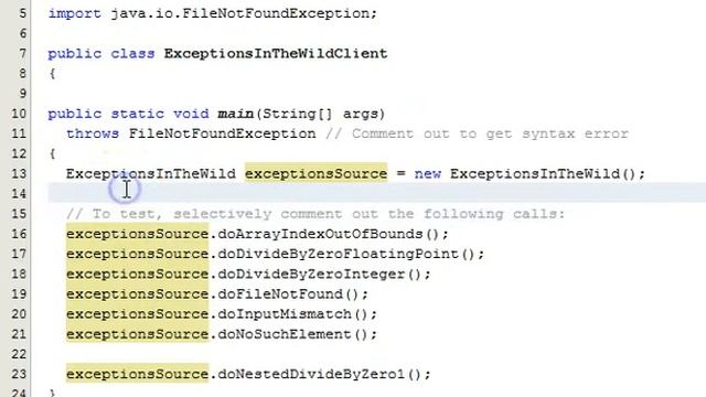 Java Exceptions Part 1: Exceptions In the Wild смотреть онлайн