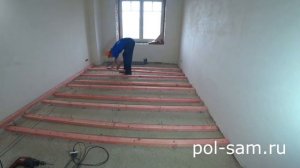 ДЕРЕВЯННЫЙ ПОЛ В КОМНАТЕ СВОИМИ РУКАМИ!