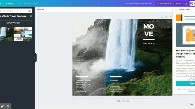 How to send a Canva Brochure to Simplebooklet смотреть онлайн