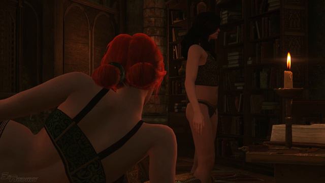 Blue Dream | The Witcher 3 | Triss & Yen | Mods | Lyrics Subtitles смотреть онлайн