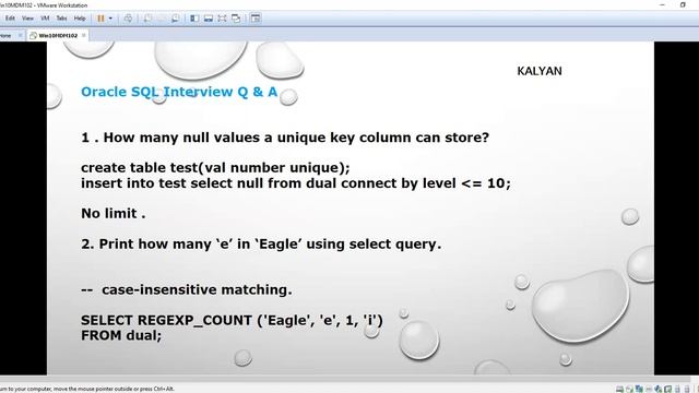Oracle Real Time Scenarios, Oracle SQL, SQL, REGEXP_COUNT() смотреть онлайн
