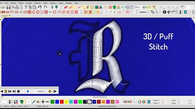 Free Embroidery 3D logo 01 смотреть онлайн
