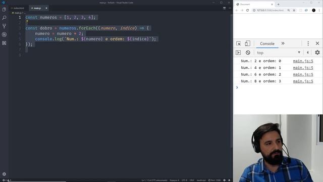 ? Live: JS - loops em arrays com for e forEach смотреть онлайн