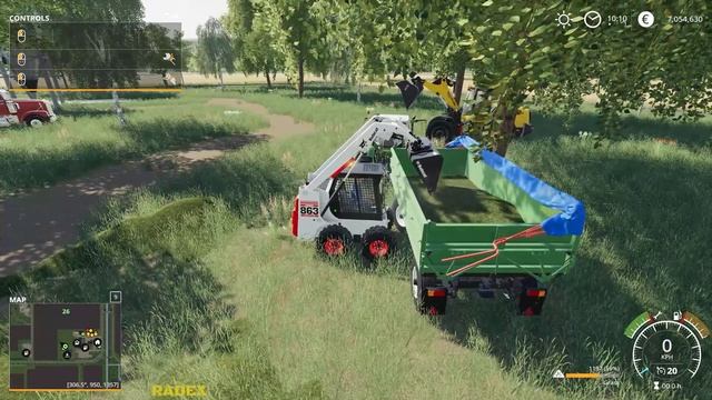 BOBCAT 863 TURBO - ONE AXLE TRAILER - Farming Simulator 19 Mods #37 | Radex смотреть онлайн