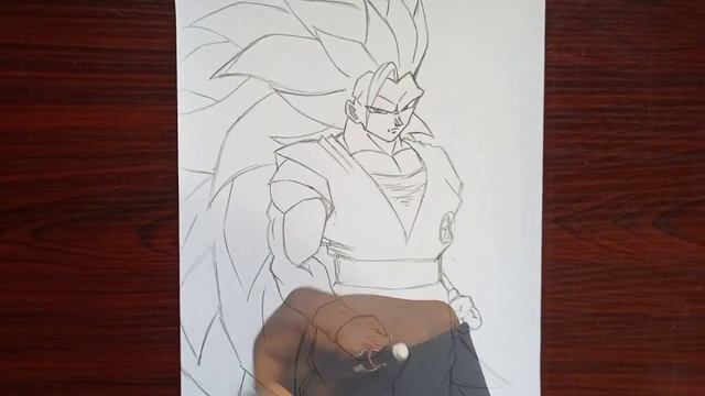 pencil sketch | how to Draw Goku super Saiyan 3 | easy pencil drawing смотреть онлайн