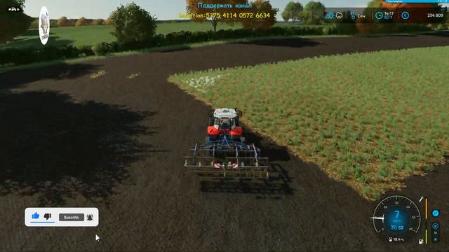 FS 22. Calmsden Farm. Культивируем и Сеем Пшеницу. Продажа Удобрения. смотреть онлайн
