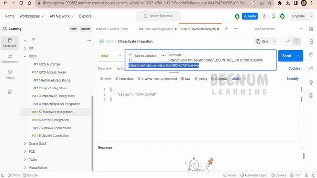 How to Deactivate Integration with REST API in Oracle Integration 3, Deactivate Integration API OIC смотреть онлайн