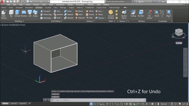 How to Use Shell Command in AutoCAD ||AutoCAD 3D|| Design Classes смотреть онлайн