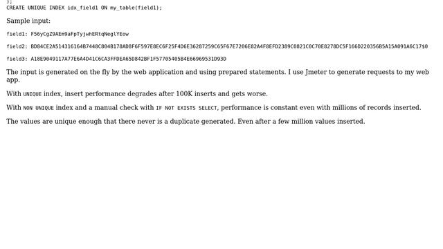Databases: How is IF NOT EXISTS SELECT THEN INSERT faster than UNIQUE index? смотреть онлайн
