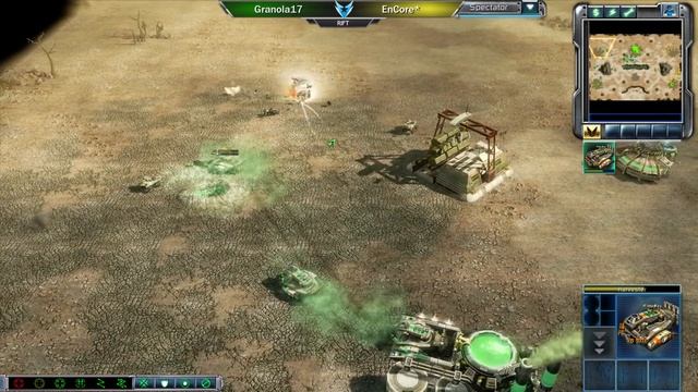 C&C3: Kane's Wrath 1v1 - Granola17 (GDI) vs. EnCore* (BH) смотреть онлайн