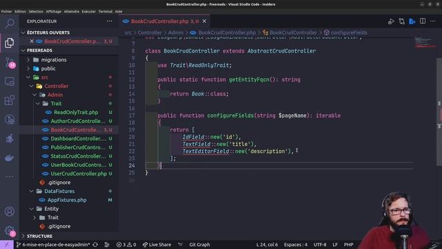 Gagner du temps avec EasyAdmin - Un projet Symfony de A à Z - FreeReads #06 смотреть онлайн