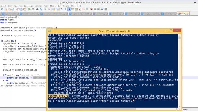 Python for Network automation with GNS3(Part-18)- Device accessibility using paramiko смотреть онлайн