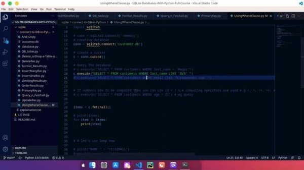 SQLITE-DATABASES-WITH-PYTHON-FULL-COURSE [Complete part] |ikhomkodes