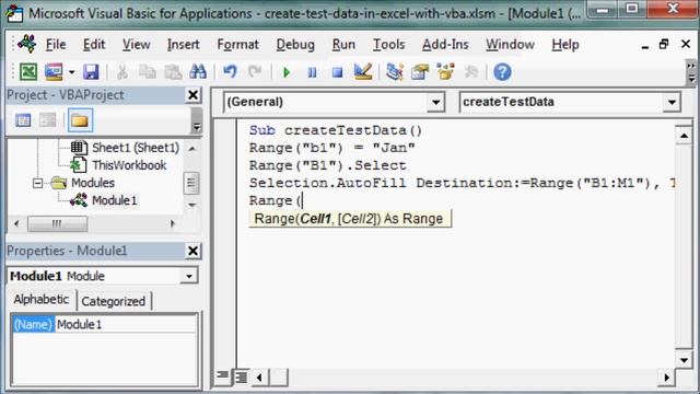 How to create test data in Excel with VBA automatically смотреть онлайн
