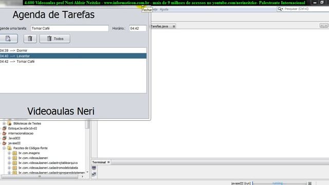aula 4735 javaseIII TimerTask Calendar Funcionando agenda de Tarefas Runtime getRuntime exec смотреть онлайн