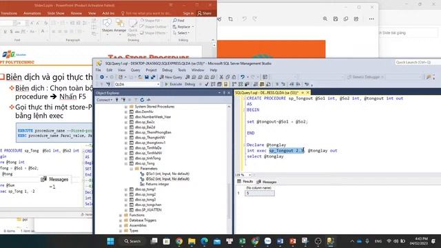 SLIDE 5 CÁCH TẠO STORE THỦ TỤC HÀM TRONG SQLSERVER смотреть онлайн