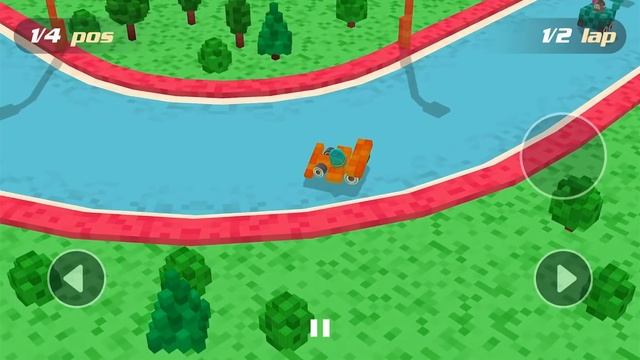 Blocky Racing - Gameplay Walkthrough Part 1 (iOS, Android) смотреть онлайн