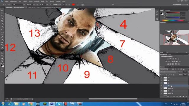 Tutorial Photoshop:Broken Glass Wallpaper смотреть онлайн