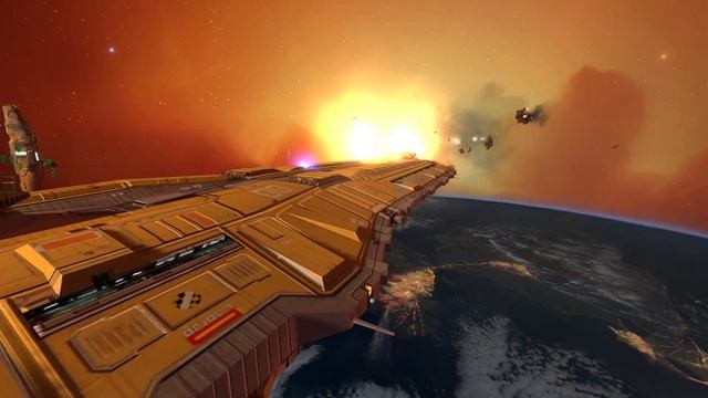 Homeworld Remastered - 3 Hiigaran Battlecruisers VS 3 Vaygr Battlecruisers смотреть онлайн