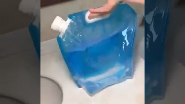 Складная канистра 10л, емкость с ручкой и крышкой, фляга для жидкости (воды) смотреть онлайн