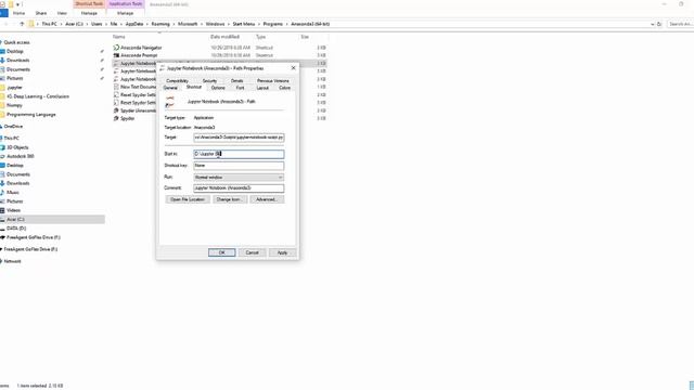 Jupyter Notebook - Change working folder path from default to desired path смотреть онлайн
