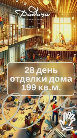 28 день отделки. Закончили укладку плитку в кухне-гостиной.