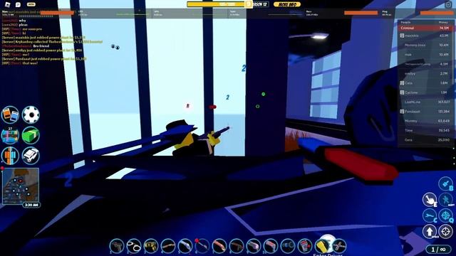 Attacking Group Of Criminals After One Crouch Spams | Roblox Jailbreak смотреть онлайн