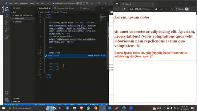 HTML div, id, class with external CSS I 08 I WordPress Customization full course I FWH_B2 смотреть онлайн