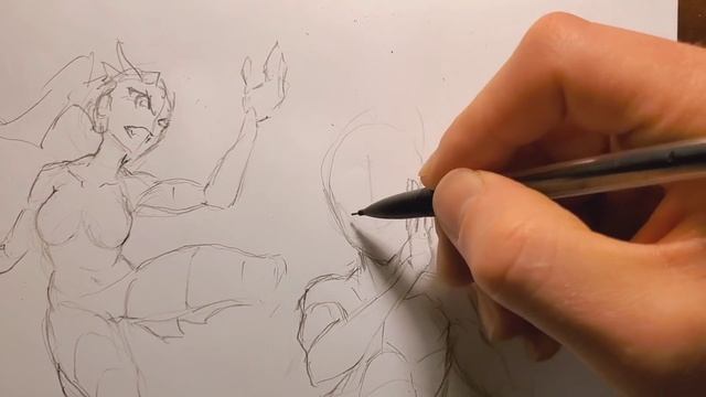 Drawing Anime Anatomy Practice | Sketchbook Drawing - Anime Manga Sketch смотреть онлайн