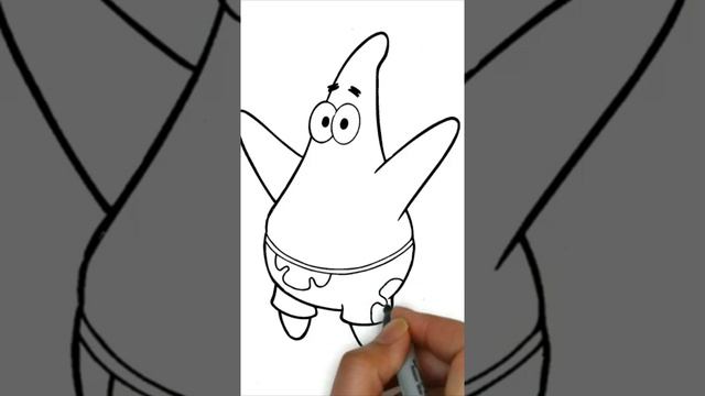 #shorts Как нарисовать Патрика из мультика Губка Боб квадратные штаны How to draw Patrick Star смотреть онлайн