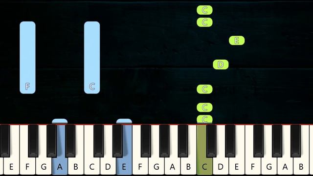 Girls Like You Maroon 5 Piano Tutorial Synthesia (easy) смотреть онлайн