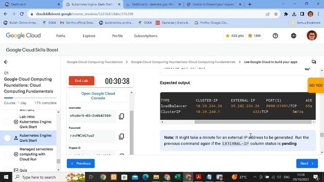 Kubernetes Engine : Qwik Start ( GSP100 ) - 2023 смотреть онлайн