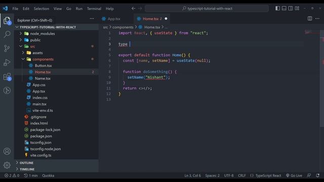 Learn TypeScript with React - Handling the useState Hook смотреть онлайн