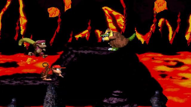 Donkey Kong Country 2: Level 45 (Lost World 4): Fiery Furnace смотреть онлайн